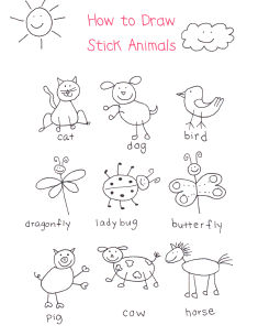 235x305 A Little Inspiration On How To Draw Stick Animals. I Don'T Know