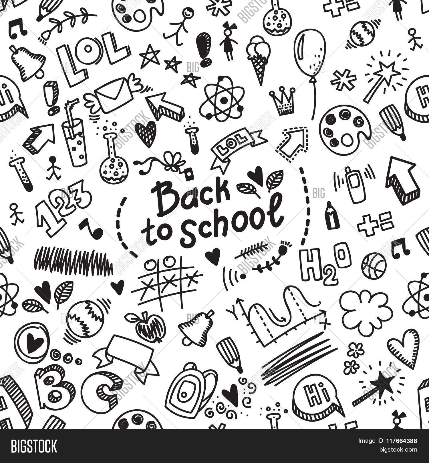 1500x1620 Drawn Background Back To School