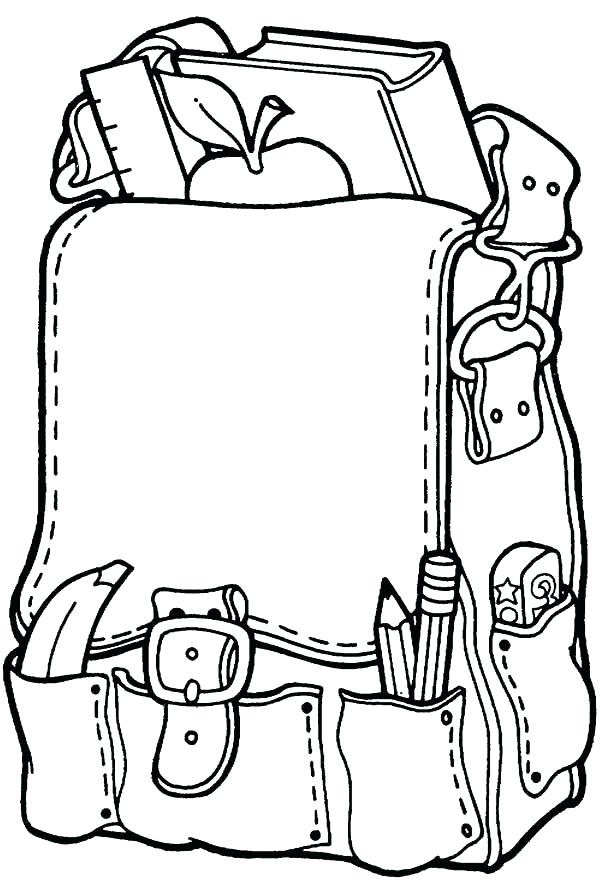 600x880 School Supplies Coloring Page Coloring Page School Equipment