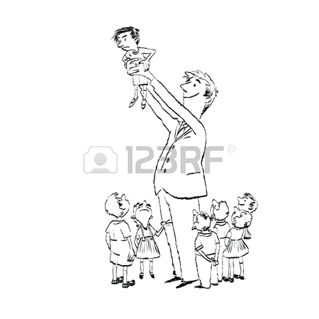 450x450 Children And Nanny Or Teacher. Kindergarten, School And Education