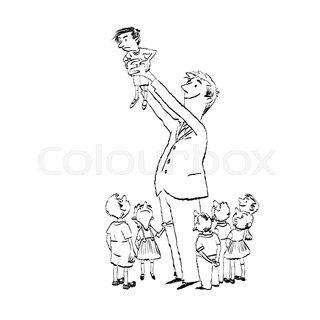 320x320 Vintage Silhouette Of Teacher And Student Back To School