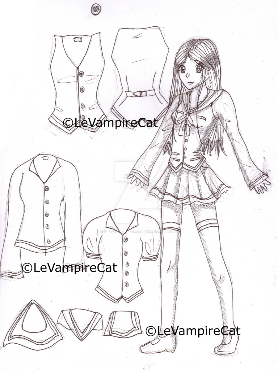 900x1195 New School Uniform By Grimoire Des Reves