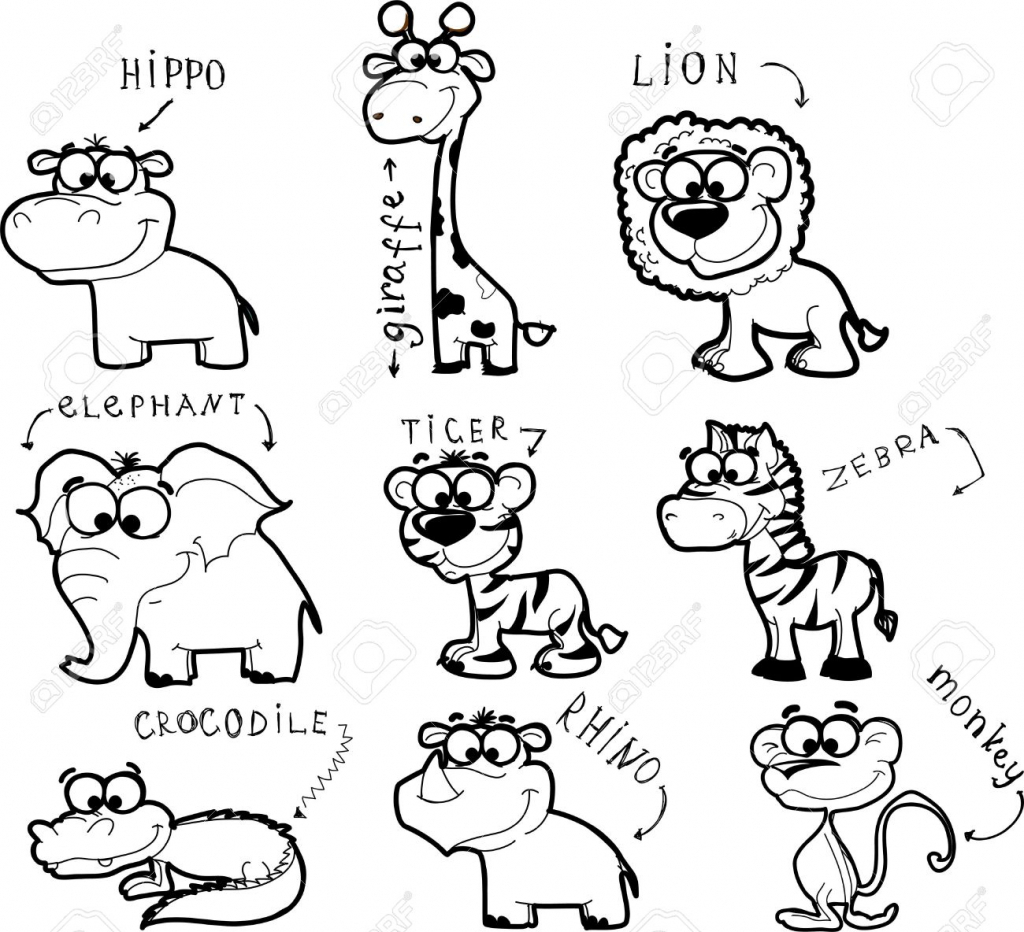 1024x932 Pictures Of Zoo Animals To Draw Stepstep Drawing Animals