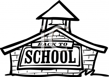 350x247 Royalty Free School House Clipart