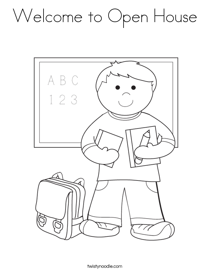 685x886 School House Coloring Pages, Coloring For Kids, Welcome To Open
