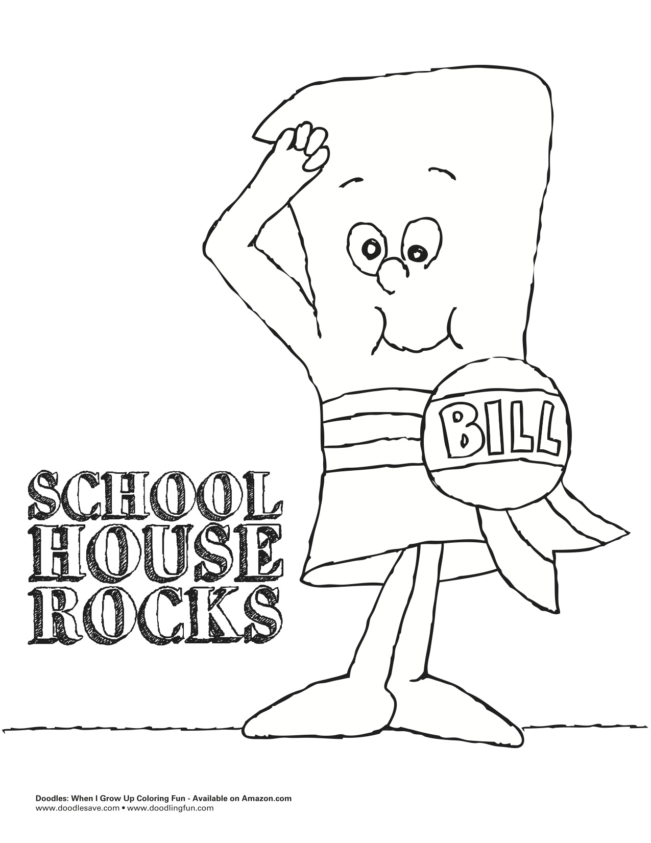 1275x1651 Schoolhouse Rock Coloring Pages Page