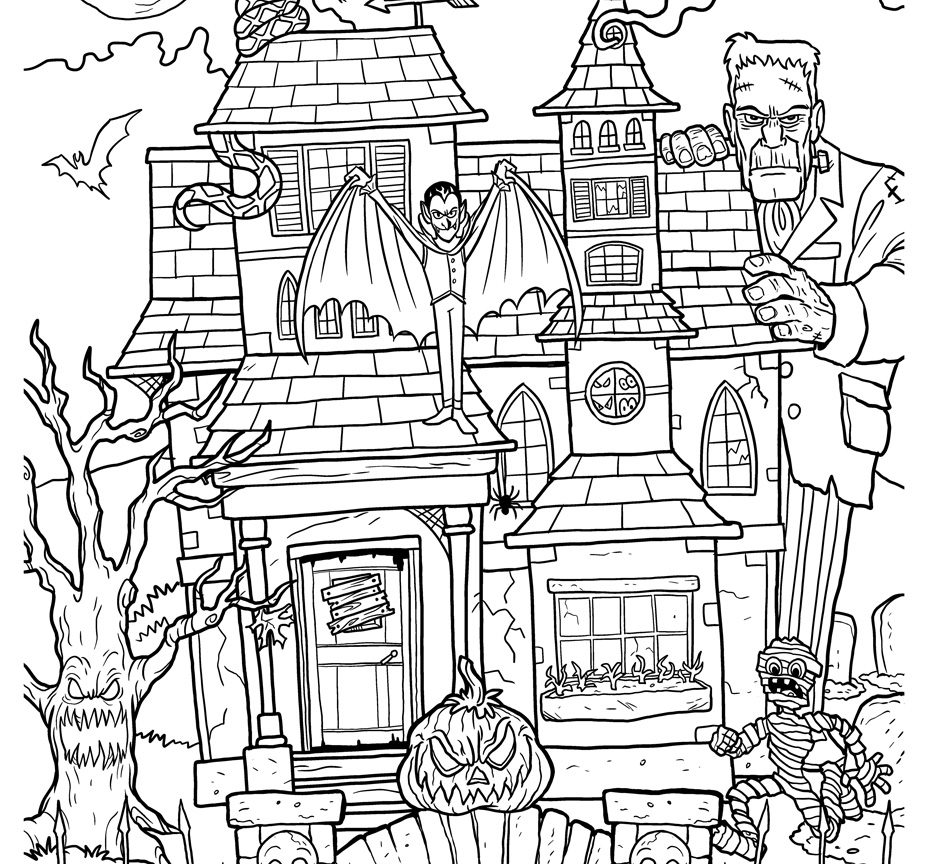 927x864 Up House Coloring Page School Room Mom Drawing Pages