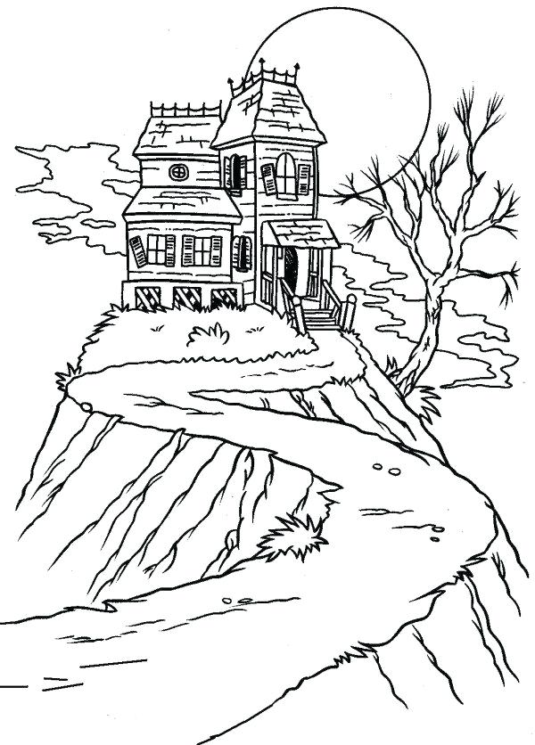 600x836 Coloring House House Coloring Pages Coloring Pictures
