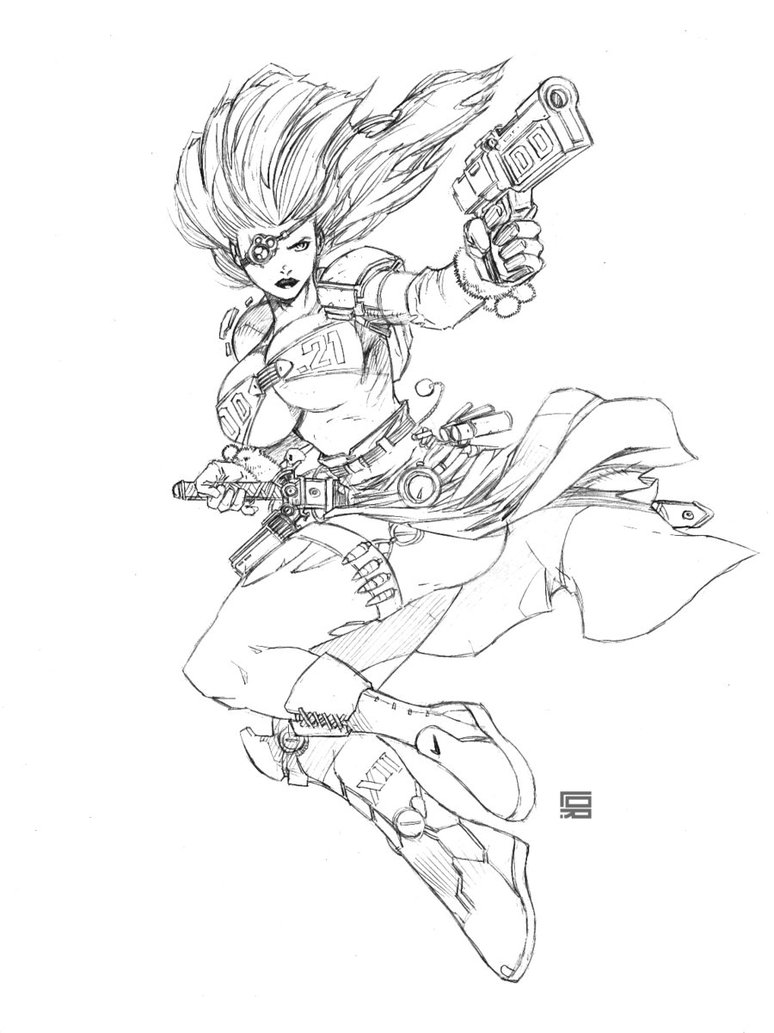 774x1033 Sci Fi Girl By Mark25