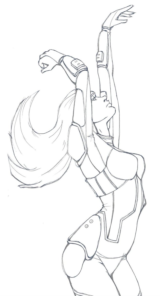 657x1216 Sci Fi Space Suit Sketch By Larutzi