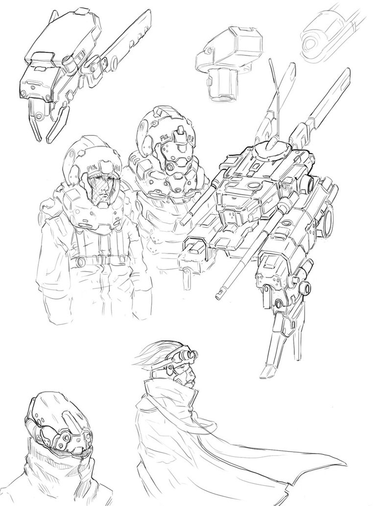 774x1032 Random Sci Fi Drawings Byestepart