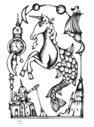 375x507 Buy Original Ink Conceptual Sciencetechnology Drawings Online