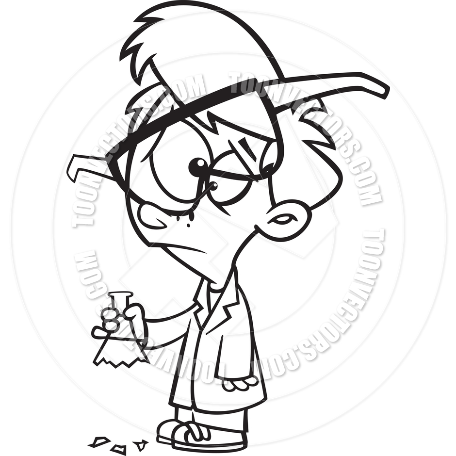940x940 Cartoon Scientist Boy Experiment Gone Wrong By Ron Leishman Toon