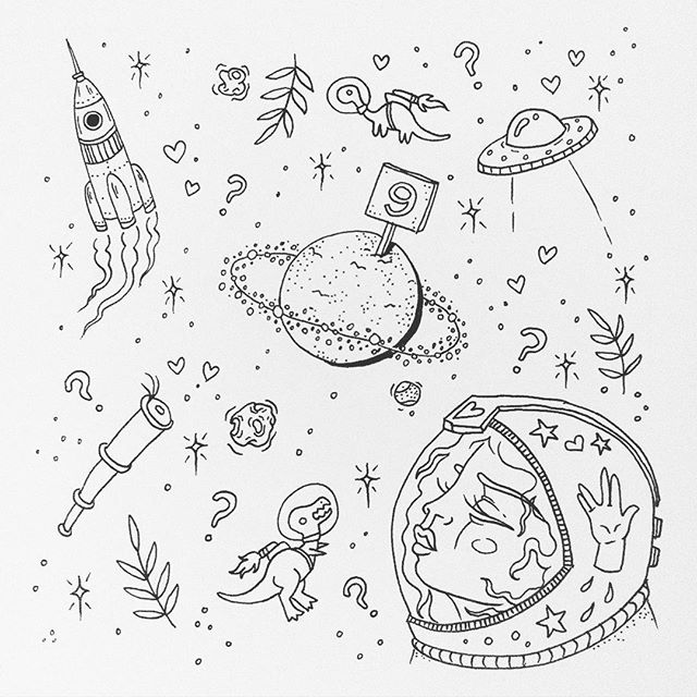 640x640 Spaceship Drawing Space Doodle On Instagram