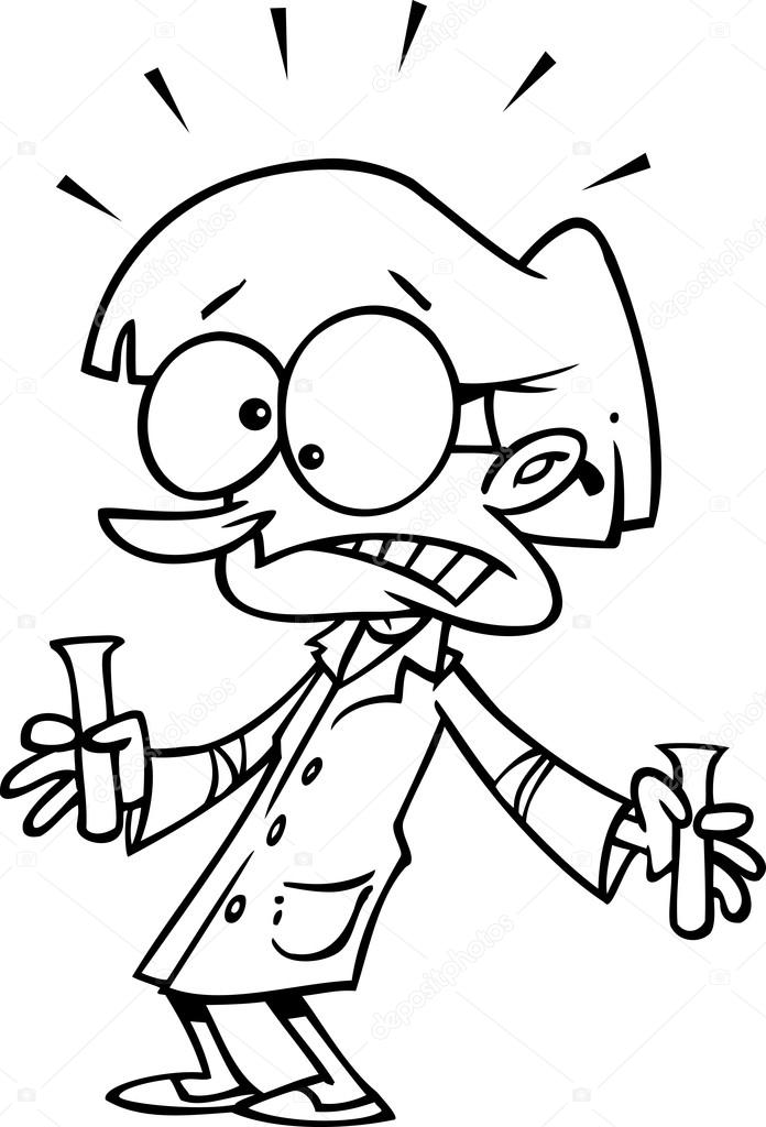 696x1024 Cartoon Science Experiment Stock Vector Ronleishman