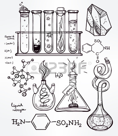 391x450 Hand Drawn Science Beautiful Vintage Lab Icons Sketch Set Vector