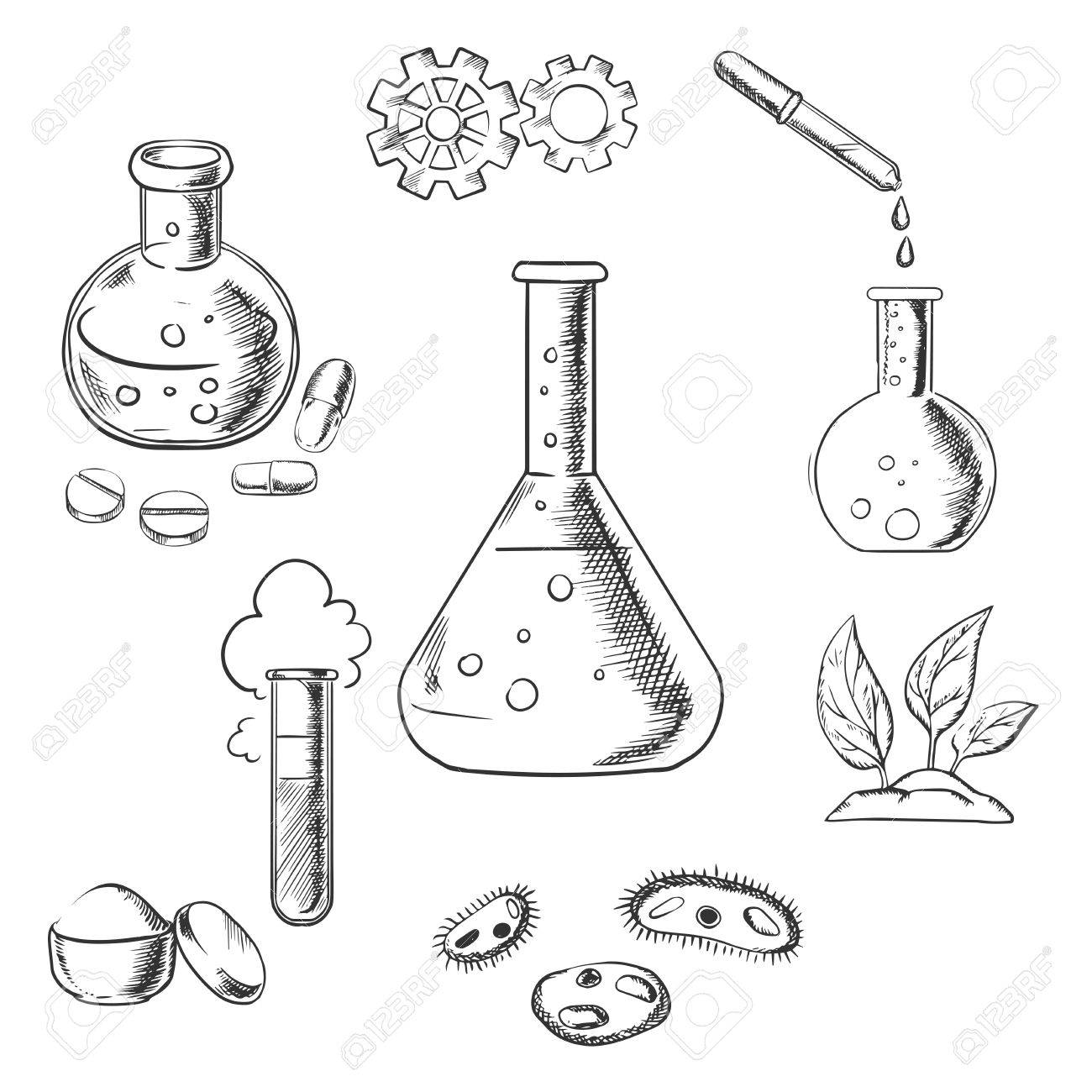 Science Experiments Drawing at GetDrawings | Free download