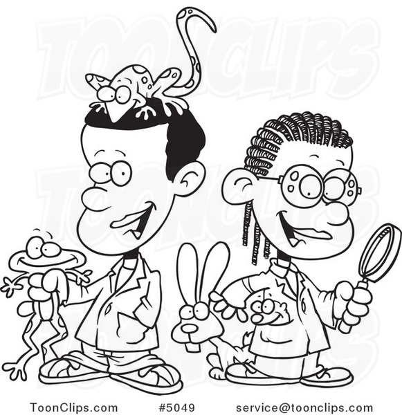 581x600 Cartoon Blacknd White Line Drawing Of Black School Kids In