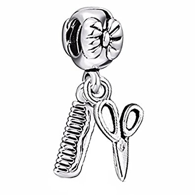 395x395 Scissors Amp Comb Charm Bead