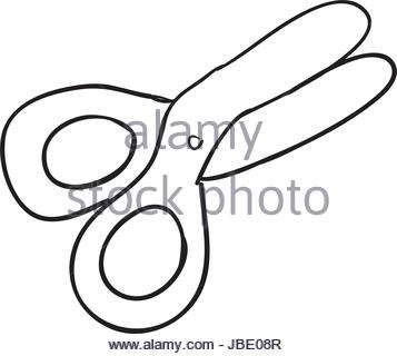 357x320 Scissors Doodle Cartoon Stock Vector Art Amp Illustration, Vector