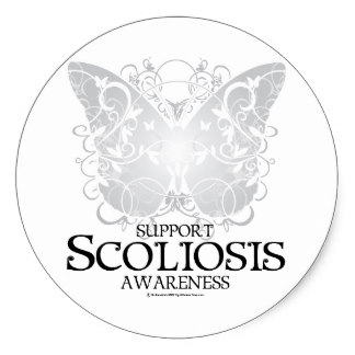 324x324 Scoliosis Stickers Zazzle
