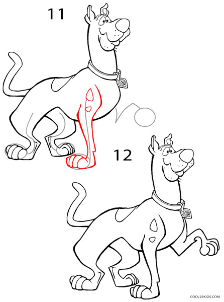 446x600 How To Draw Scooby Doo (Step By Step Pictures) Cool2bkids