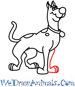 300x350 How To Draw Scooby Doo