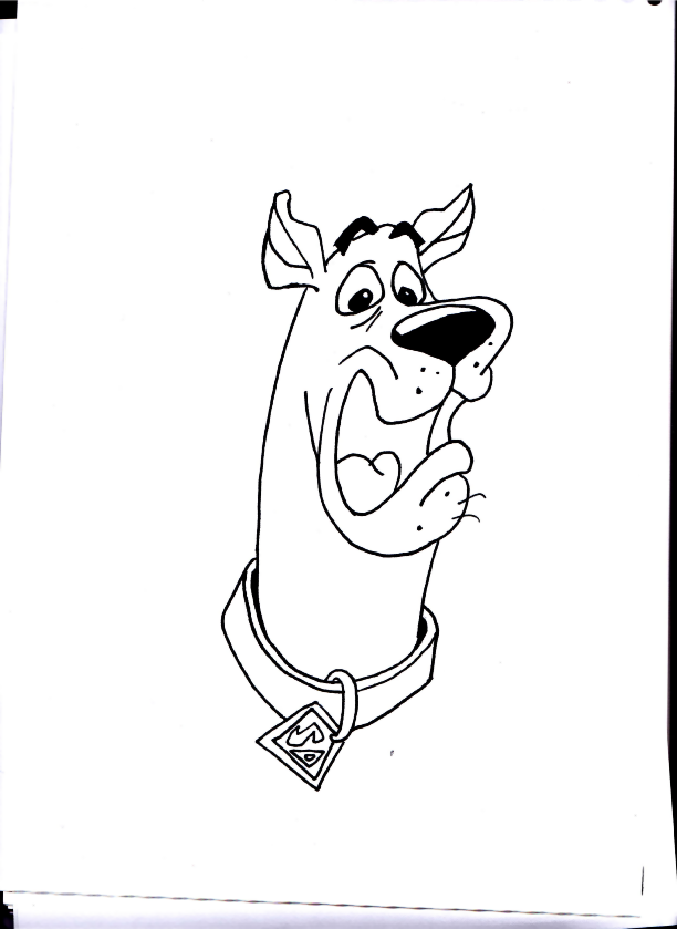 612x839 Scooby Doo Drawing Original By Davids Place