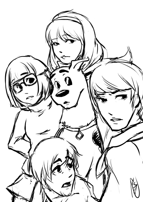 500x707 Scooby Doo As An Anime By Nychii