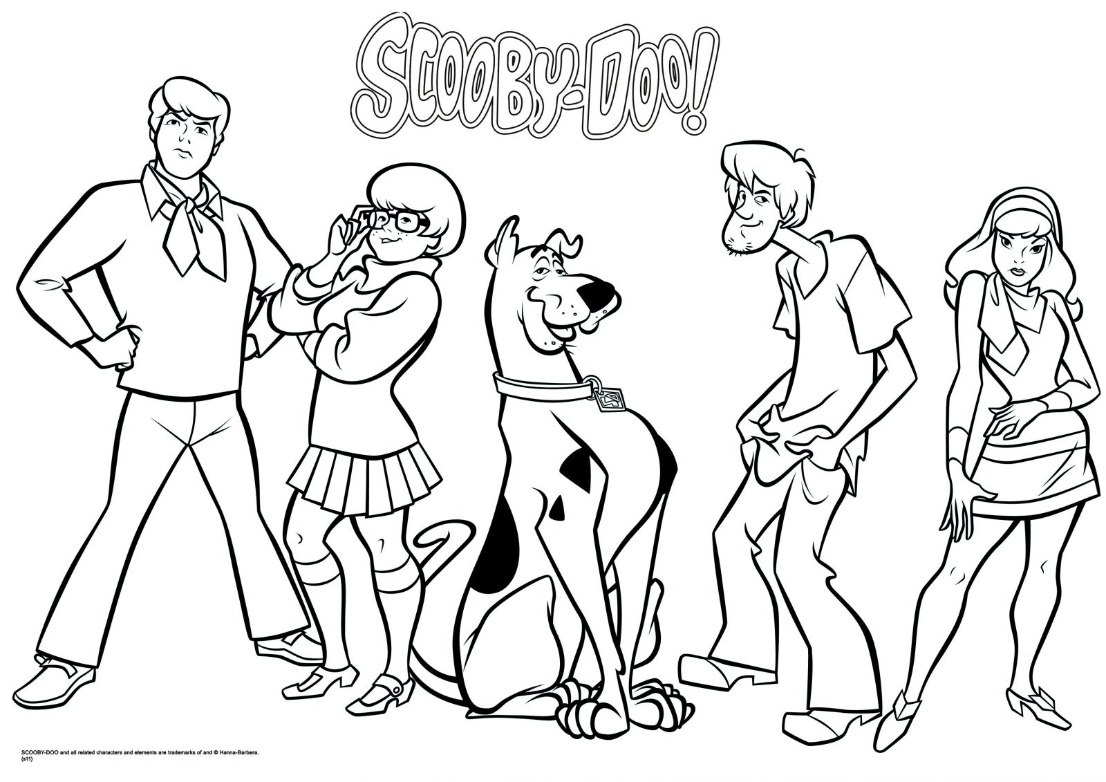 1600x1131 Scooby Doo Coloring Pages