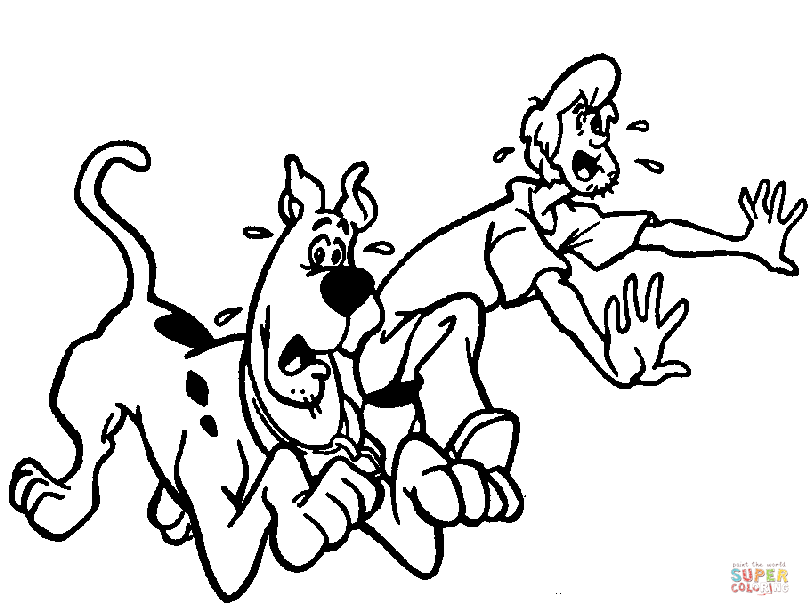 810x616 Scooby Doo Coloring Pages Free Coloring Pages