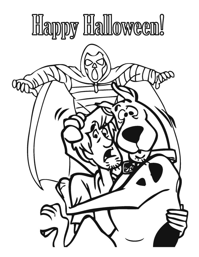 670x867 Scooby Doo Halloween Coloring Pages Timykids
