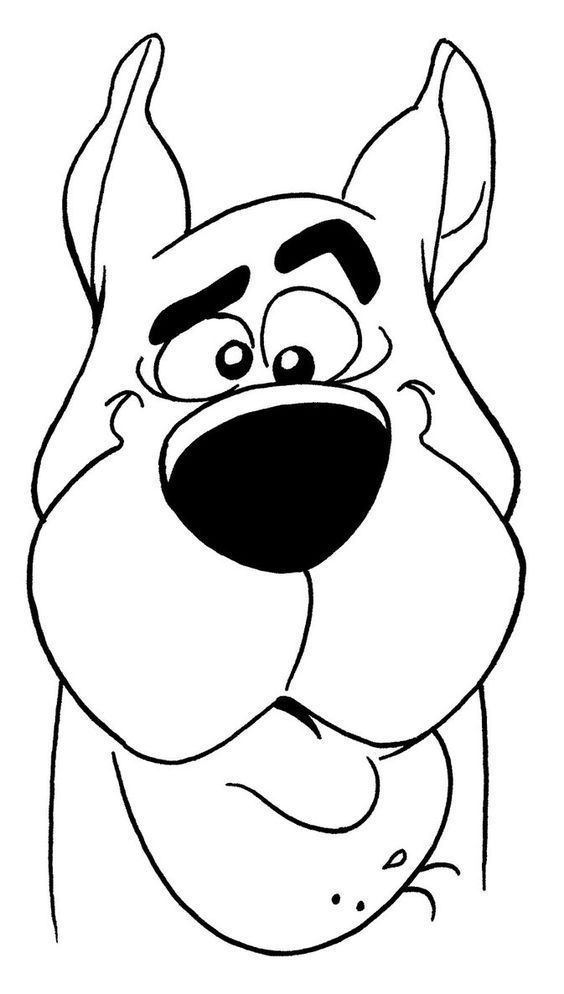 Scooby Doo Face Drawing at GetDrawings | Free download