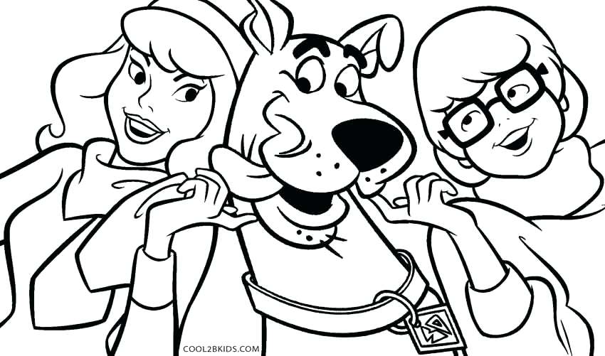 850x501 Coloring Pages Of Scooby Doo Printable Coloring Pages For Kids