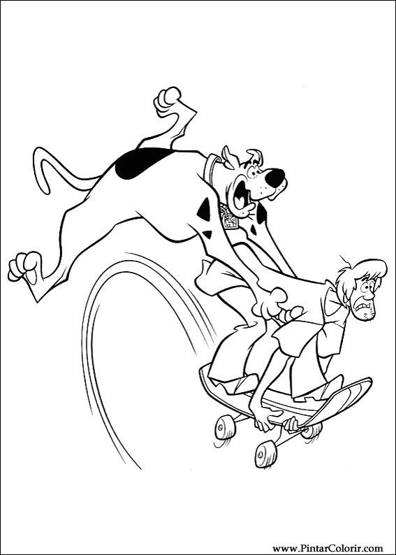 567x794 Drawings To Paint Amp Colour Scooby Doo