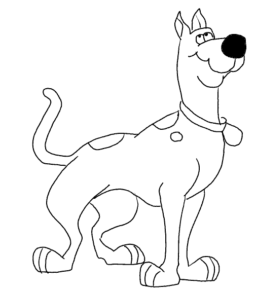 503x576 Scooby Doo Coloring Page Tv Series Coloring Page