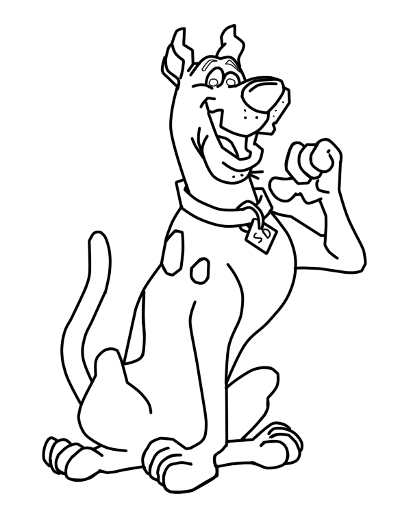 600x752 Scooby Doo Lineart By Carapau