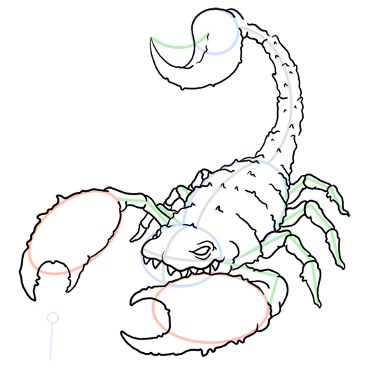 540x540 How To Draw A Scorpion Monster