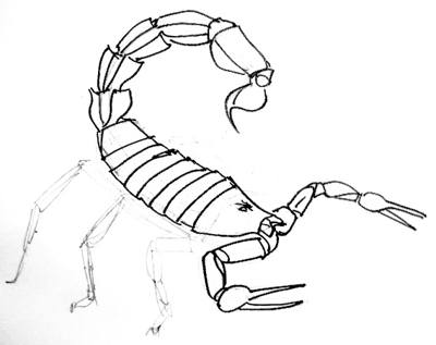 400x317 How To Draw A Scorpion