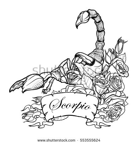 450x470 Drawn Scorpion Scorpio