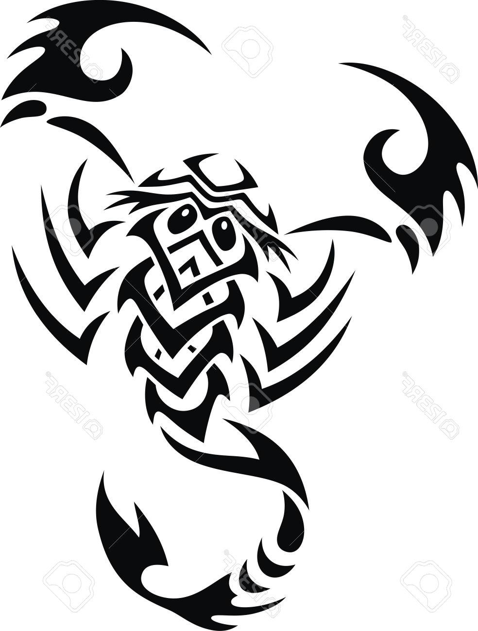 984x1300 Best Scorpion Clipart Stylized Drawing