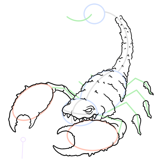 540x540 How To Draw A Scorpion Monster