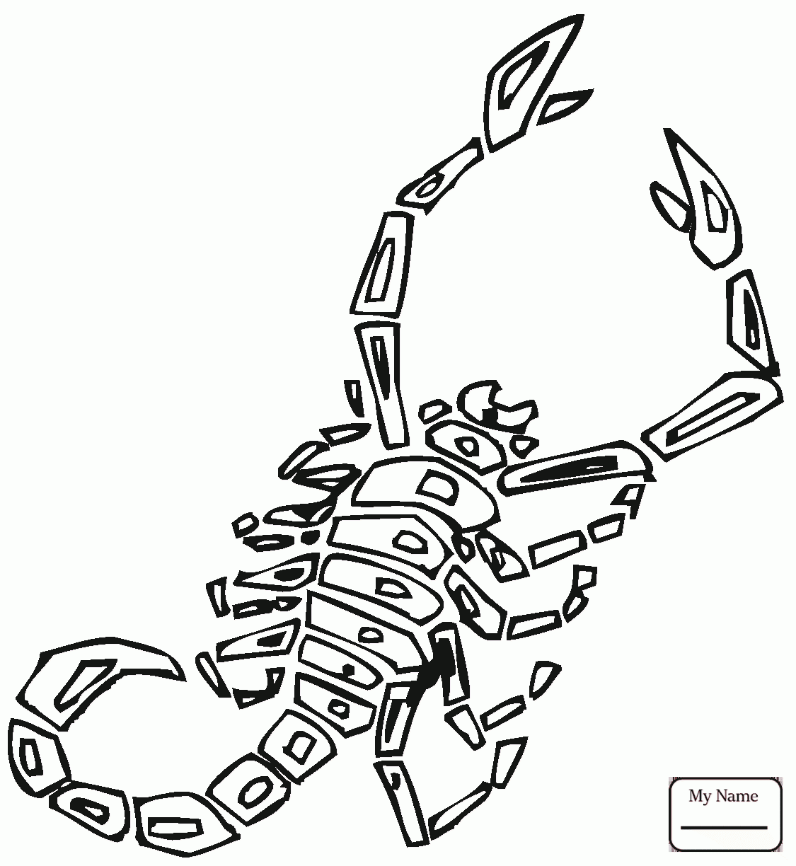 1125x1224 Spiders Giant Desert Scorpion Scorpions Coloring Pages