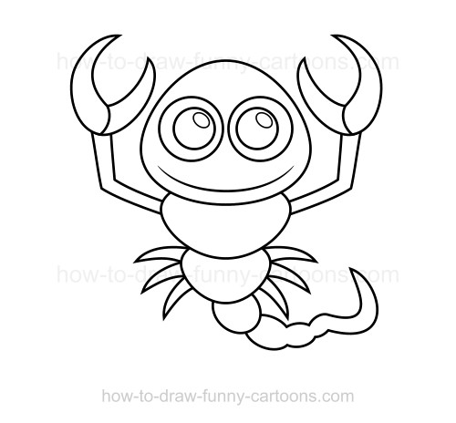 500x464 To Draw A Scorpion