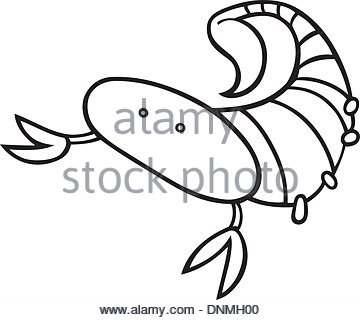 360x320 Cartoon Funny Scorpion For Coloring Book Isolated On White Stock
