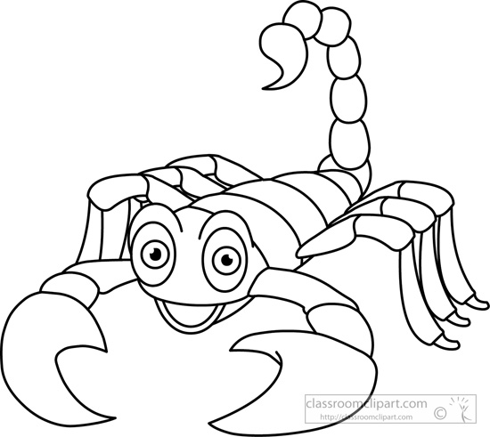 550x491 Scorpion Clipart Black And White