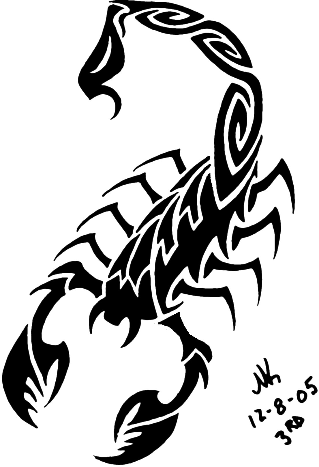 Scorpion Outline Drawing at GetDrawings | Free download