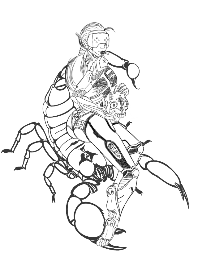640x833 Scorpion Tattoo Request (Sketch) By Techmaguskhobotov