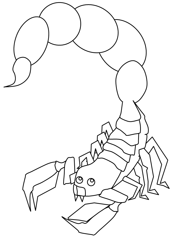 720x960 Scorpion Coloring Pages