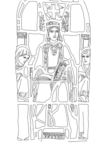 360x480 Saint Margaret Of Scotland Coloring Page Free Printable Coloring